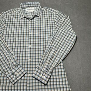 MIZZEN MAIN Leeward Shirt Mens XL Trim Fit Button Up Short Sleeve Stretch